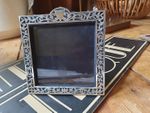 Antique vintage old hallmarked pierced art nouveau silver photo Frame 1903