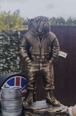 Skinhead British Bulldog Coaster Union Jack. Union Flag Coasters 3d Printed UK