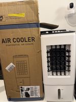 Portable Evaporative Air Cooler, Water Tank Window, Floor Standing, White