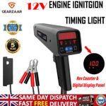 Professional 12V Engine Ignition Timing Light w/Digital Advance and Rev Counter