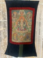 Buddhist Thangka Hand Painting On Silk. Early 1900s.