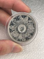 Queen Beasts Completer Silver Proof 2oz Two Ounce Coin (No box w/Minor Defect)