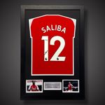 William Saliba Hand Signed Arsenal Football Shirt With COA £299