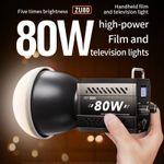 ZU80 ZU60 COB Bi-Colour LED Studio Light 2500-8500K CRI95 Video Fill Lamp