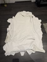 Off White Ivory Cream Leather Lamb Napa Skins and Hides Multiple Sizes