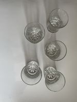 5 X Thick Heavy Base Shot Glasses Clear 8 Cm High