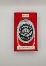 55656 Old Vintage Antique Tin Black Powder Harvey Shot Gun Cartridge tin