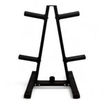 Weight Plate Tree Rack Stand Gym Storage for Olympic & Bumper Plates Barbell