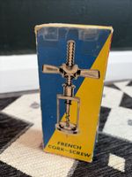 Vintage French Cork Screw Retro Wine Bottle Boxed