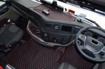 TRUCK ECO LEATHER FLOOR MATS SET-BLACK/RED  FIT MAN TGX  from 2021 [ new]