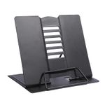 Geoyien Book Stand, Holder for Reading in Bed, Multifunctional Black 