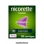 Nicorette 15mg Inhalator 20 Cartridges Stop Smoking Aid Nicotine Replacement