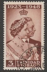 Trinidad & Tobago 1948 Royal Silver Wedding 3c SG 259 used *COMBINED POSTAGE*