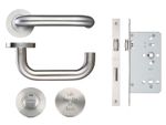  Lift To Lock Disabled Facility Toilet Door Lock & Handle Set