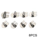 8PCS  Sewing Rolled Hemmer Foot 3mm-10mm 8-Sizes Wide Rolled Hem Pressure HOT