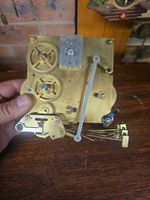 Antique Clock Mechanism With 8 Hammers And Platform Escapement In Working Order