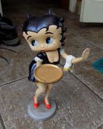Large Cast Iron BETTY BOOP WAITRESS Free Standing Ornament.
