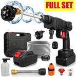 FULL SET-Cordless Pressure Washer,21V Portable Power Washer,Rechargeable Battery