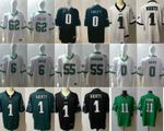 Men's NFL Barkley #0#6#62#55#1#2 Philadelphia Eagles American Football Jerseys
