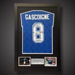 Paul Gascoigne Hand Signed And Framed Rangers Football Shirt £199