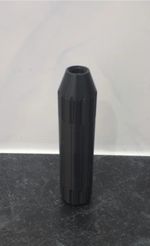 Airsoft Suppressor 1/2" UNF CCW Vented Internal Baffles