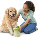Dog Paw Cleaner Cup with Soft Silicone Bristles, Portable Mud Remover, Reusable