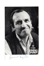 Leonard Rossiter as Rigsby in Rising Damp Signed 5x3 B/W Promo Photo Autographed