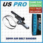 US PRO Tools 20mm Air Belt Sander With Sanding Belts 8318