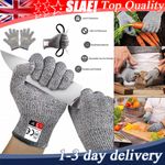 Pair Safety Metal Bite Proof Unhooking Gloves Pike Sea Fishing Rage Resistant UK