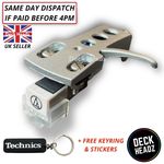 Silver Headshell Audio Technica AT3600L Cartridge & Stylus For Technics + GIFTS