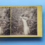 Aberfeldy Stereoview C1870 Real Photo Scotland Upper Moness Falls By Wilson