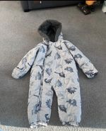 Boys Tu Baby Dinosaur Fleece-Lined Snowsuit - Age 9-12months