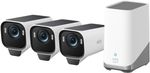 eufyCam S3 Pro 3 Cam Kit 4K Solar Security Cameras with Colour Night Vision