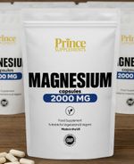 MAGNESIUM GLYCINATE  CAPSULES 2000MG HIGH STRENGTH FATIGUE, BONE HEALTH,  UK