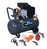 Switzer Mobile Air Compressor - 50L Litre 2.5hp 8 BAR - With 5PC Spray Kit AC004