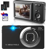 4K Digital Camera,Nolansend 4K 56MP Autofocus Vlogging Camera with 32G Memory Ca