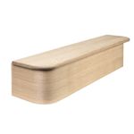 Curved Bullnosed Bottom Tread Oak Stair Cladding Universal Left or Right Step