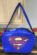 Superman Logo Shoulder Bag made by BBDesignsonline, TM & DC Comics.