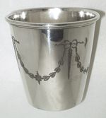 c1880! URN CACHE-POT LATE-VICTORIAN SILVER-PLATE ENGRAVED JAMES DEAKIN SHEFFIELD