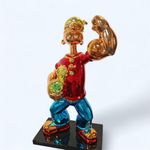 Popeye Sculpture. Colour Variations available. 42cm Tall. Premium Finish