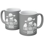 I LIKE YOUR STYLE DUDE UNOFFICIAL BIG LEBOWSKI STRANGER MUG IN VARIOUS COLOURS