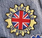 Vespa Club Of Britain Embroidered Patch Iron On Super Quality Item