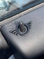 MINI Accessories 2x Black Satin Metal Door Pin Surround Badge Cooper R53 R56 F56