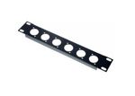 1U Half-Rack Panel 9.5 Inch - 6 XLR