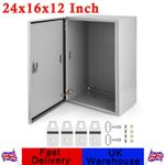 Outdoor Electrical Box 24"x16"x12" Enclosure IP66 Waterproof Dustproof Lockable