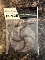 SilverStone FF125 120mm Magnetic Fan Filter with HiFlow Technology - Black