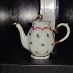 Miniature Porcelain Teapot Floral Pattern Ceramic Teapot