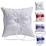 Cushion Wedding Ring Pillow Decor Bridal Ceremony Ring Pillow Ring Bearer Pillow