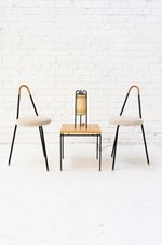 A pair of Modernist steel stools - Scandinavian Mid Century 1950s