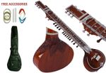 Professional Indian Electric Travel Sitar Tun Wood 7+13 Strings + Bag & Mizrab